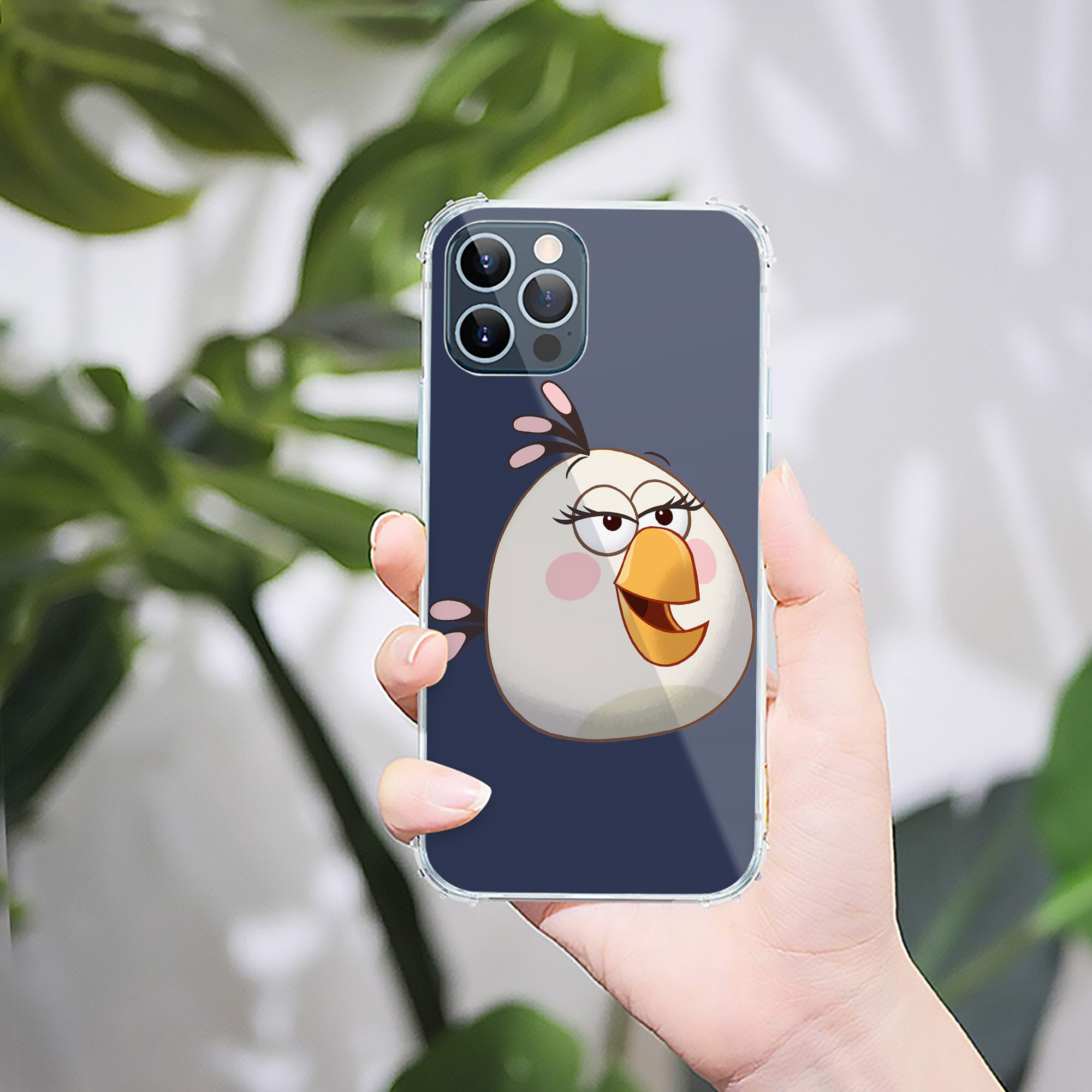 （画像用） Angry Birds アングリーバード 【iPhone 12シリーズ対応】透明スマホケース（クリアソフトケース）